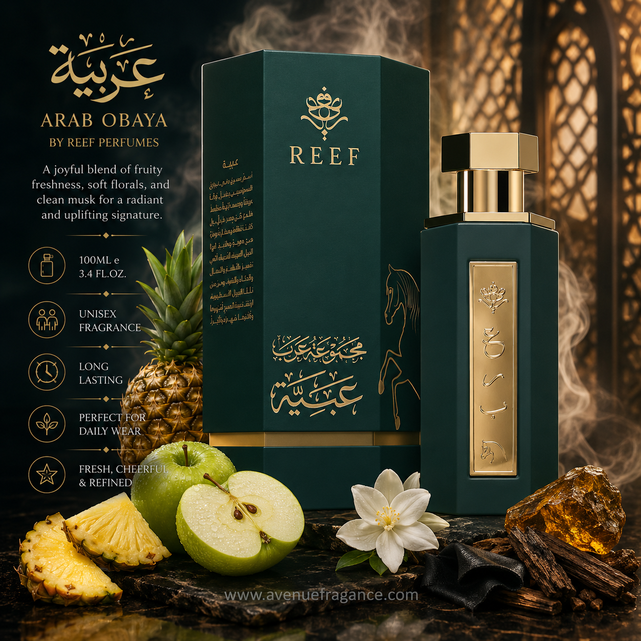 Arab Obaya Eau de Parfum 100ml by Reef Perfumes