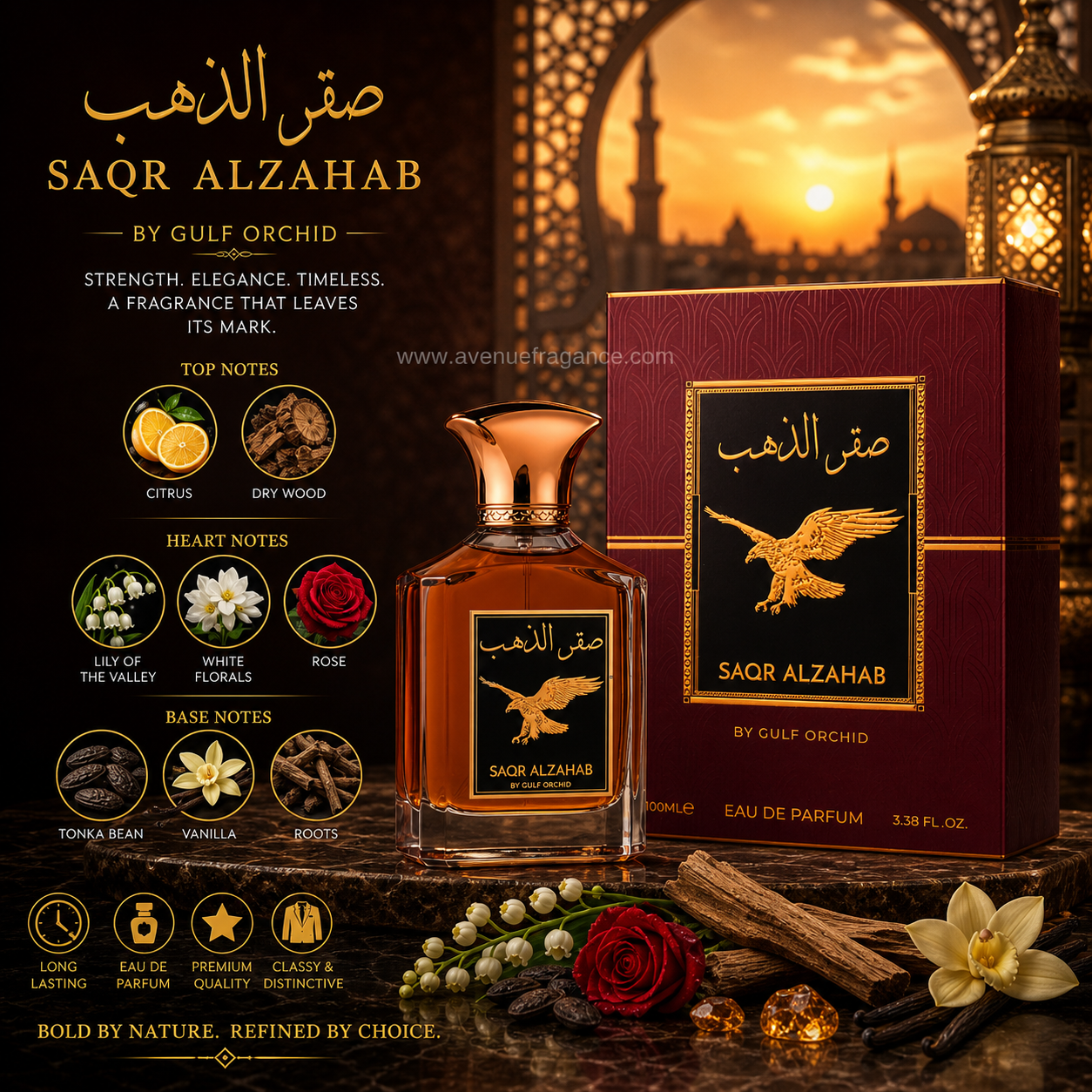 Saqr Alzahab Eau de Parfum 100ml by Gulf Orchid