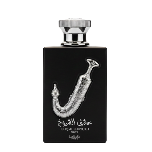 Ishq Al Shuyukh Silver Eau de Parfum 100ml by Lattafa Pride